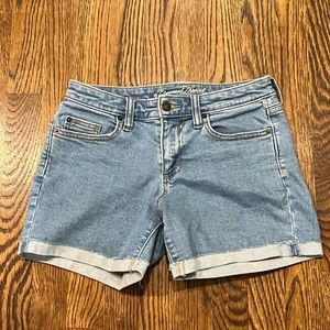 target high waisted jean shorts